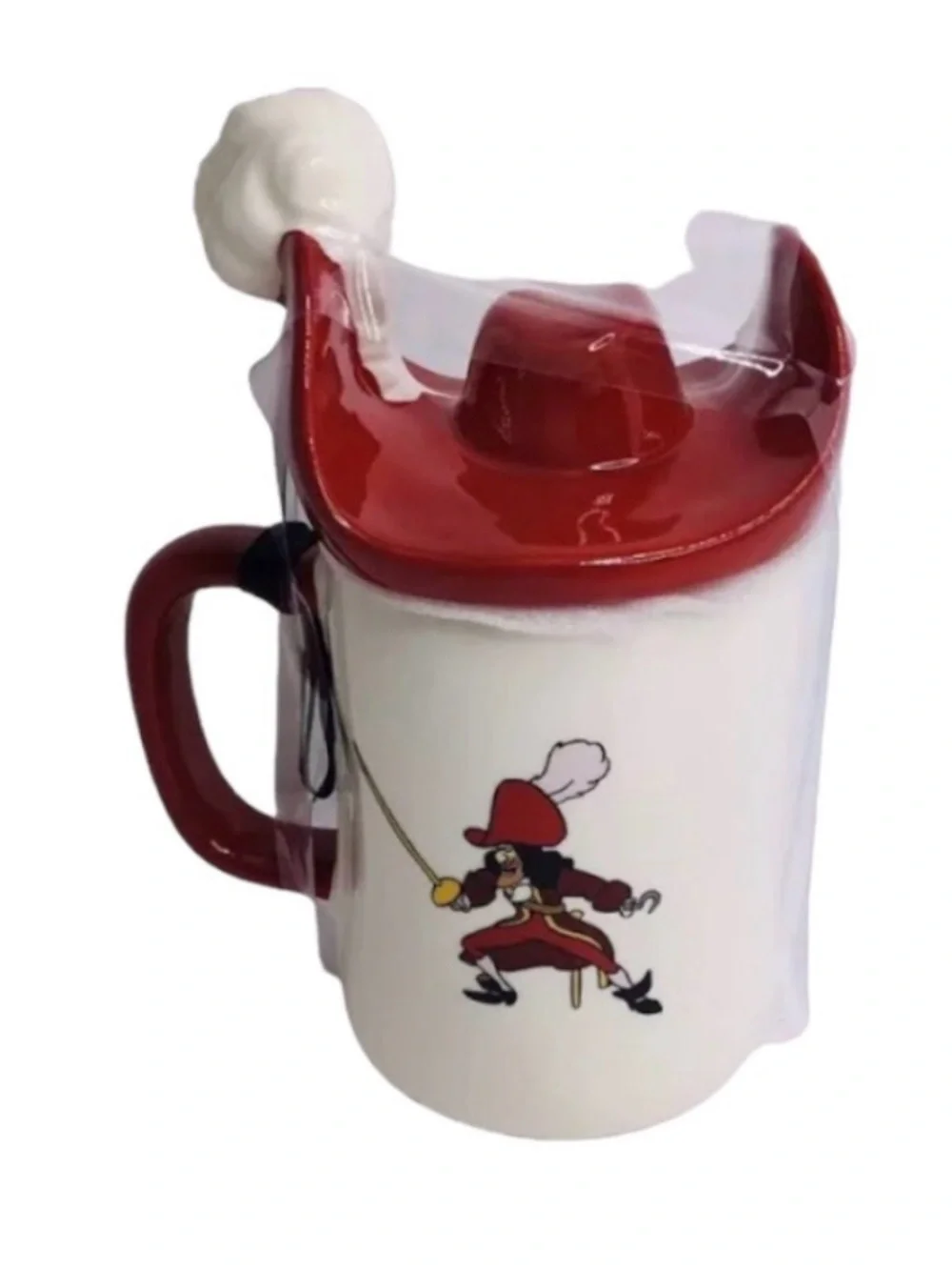 Captain Hook Rae Dunn Disney Mug With Lid - Brand New
